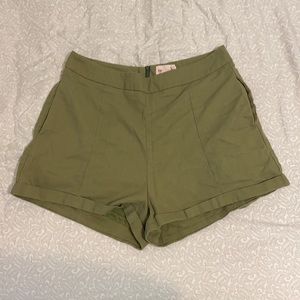 High waisted shorts